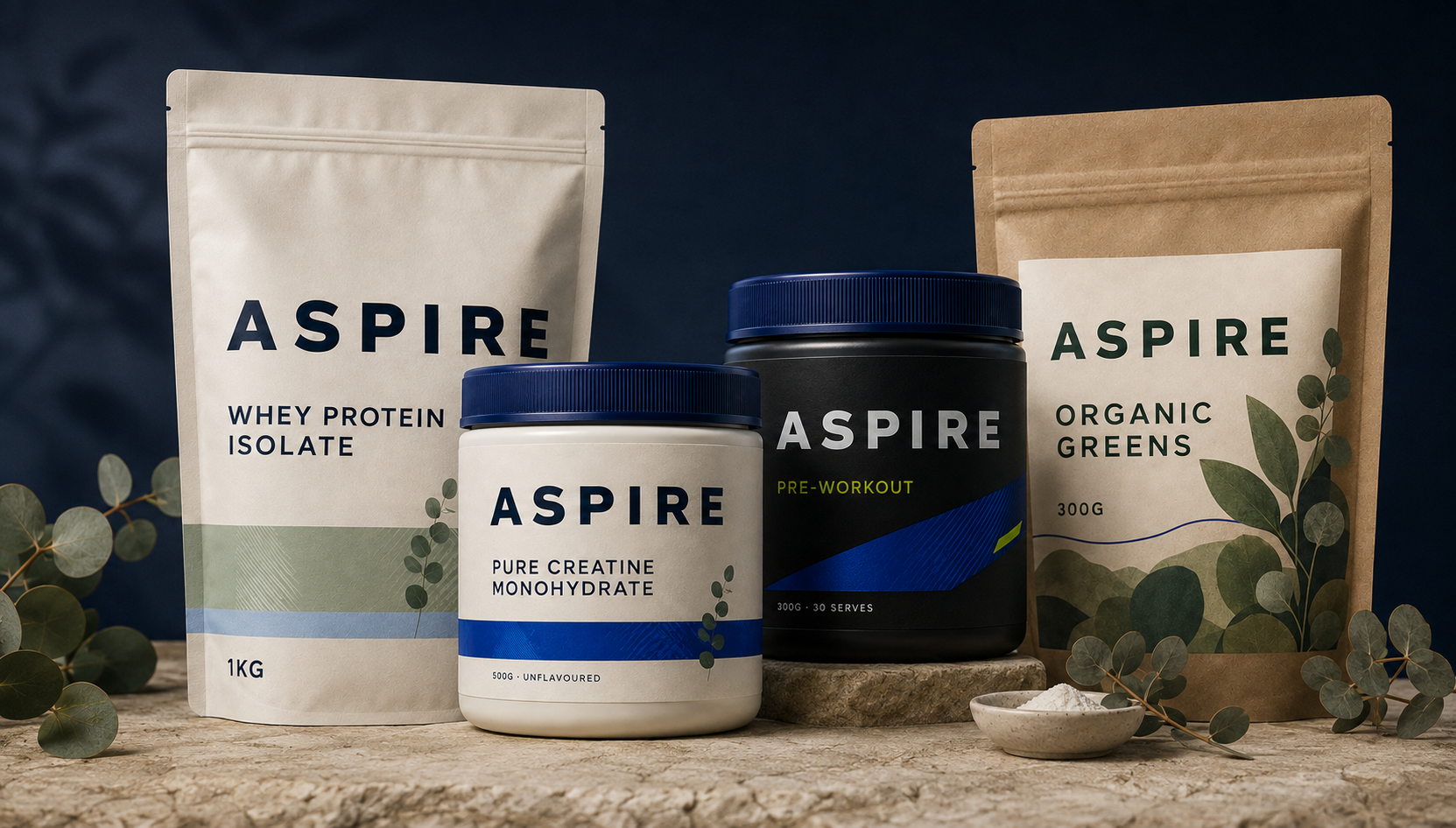 Aspire Sports & Fitness Supplements product range